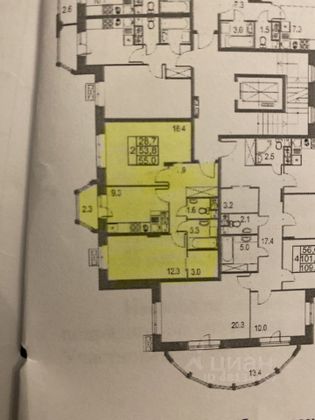 Продажа 2-комнатной квартиры 55 м², 2/4 этаж