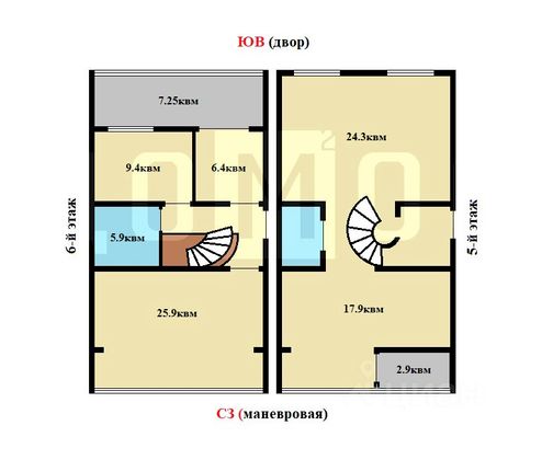 Продажа 4-комнатной квартиры 127,1 м², 5/6 этаж