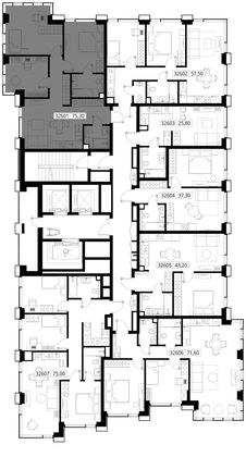 Продажа 3-комнатной квартиры 75,3 м², 26/28 этаж