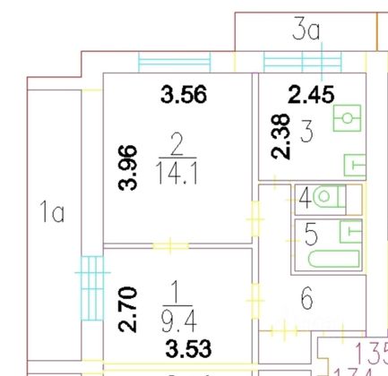 Продажа 2-комнатной квартиры 43,5 м², 6/12 этаж