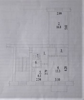 Продажа 2-комнатной квартиры 47 м², 3/5 этаж