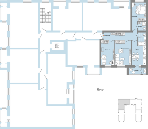 Продажа 3-комнатной квартиры 83 м², 3/6 этаж