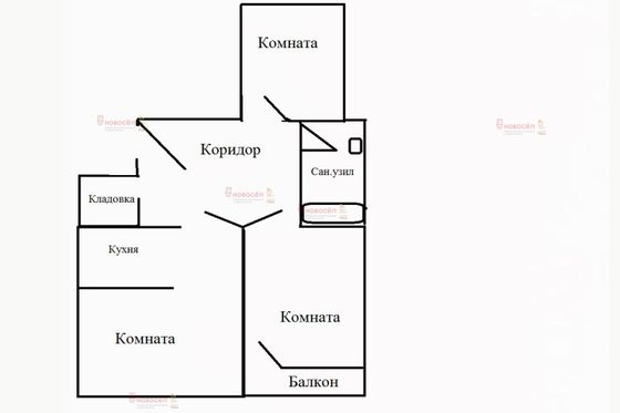 Продажа 3-комнатной квартиры 80 м², 8/19 этаж