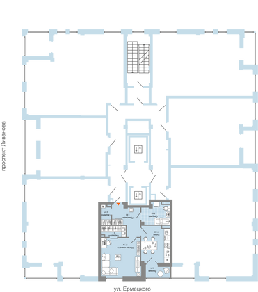 Продажа 1-комнатной квартиры 50 м², 9/14 этаж