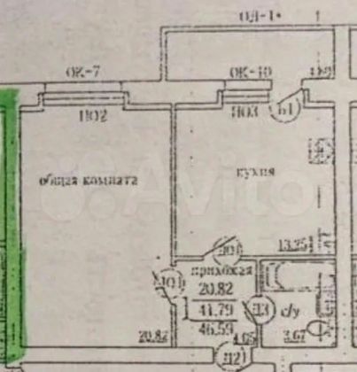 Продажа 1-комнатной квартиры 42,2 м², 7/11 этаж