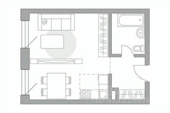 Продажа квартиры-студии 35,8 м², 4/16 этаж