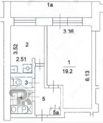 Продажа 1-комнатной квартиры 33,6 м², 1/14 этаж