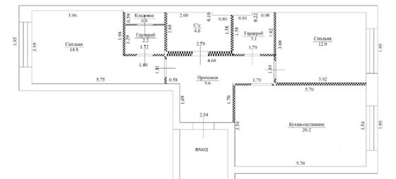 Продажа 3-комнатной квартиры 70 м², 11/33 этаж