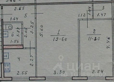 Продажа 2-комнатной квартиры 46 м², 1/5 этаж