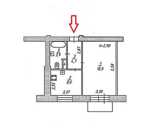 Аренда 1-комнатной квартиры 36,4 м², 5/5 этаж