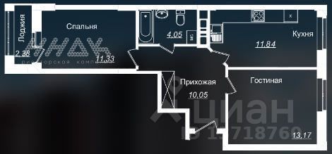 Продажа 2-комнатной квартиры 53 м², 6/15 этаж