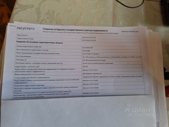 Продажа участка, 6 соток