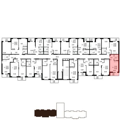 Продажа квартиры-студии 23,7 м², 2/11 этаж