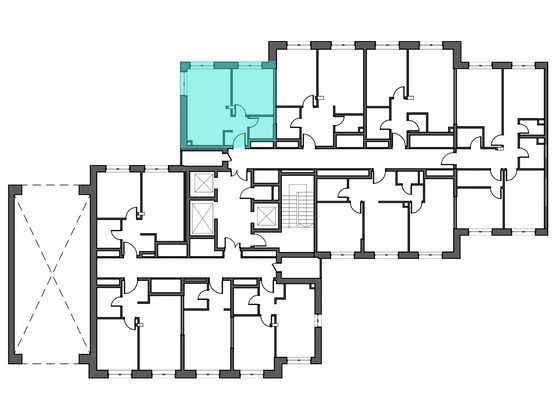 Продажа 1-комнатной квартиры 37,8 м², 2/21 этаж