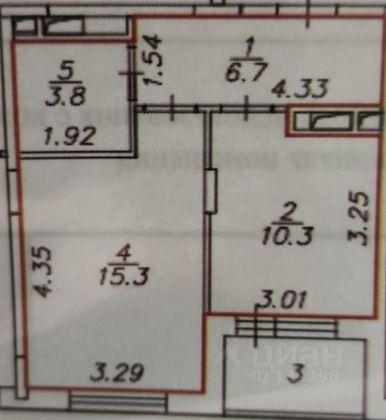 Продажа 1-комнатной квартиры 36,1 м², 2/11 этаж