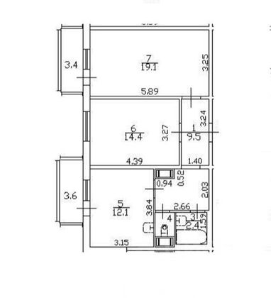 Продажа 2-комнатной квартиры 58,6 м², 4/20 этаж
