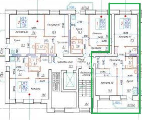 Продажа 2-комнатной квартиры 58,7 м², 9/10 этаж