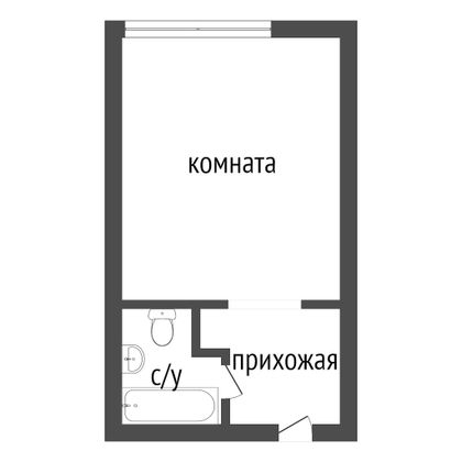 Продажа 1-комнатной квартиры 18,2 м², 4/5 этаж