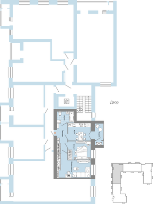 Продажа 2-комнатной квартиры 58 м², 2/7 этаж