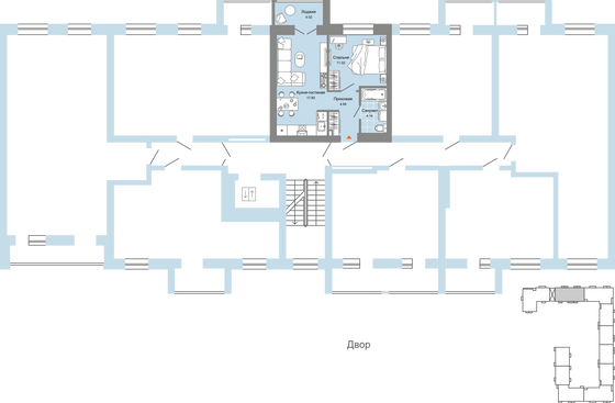 Продажа 2-комнатной квартиры 40 м², 4/8 этаж