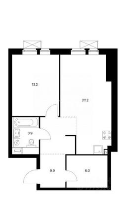 Продажа 1-комнатной квартиры 53 м², 23/33 этаж
