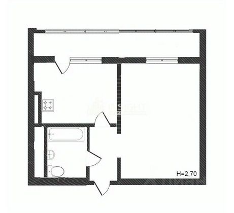 Продажа 1-комнатной квартиры 34,2 м², 5/9 этаж