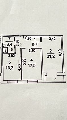 Продажа 2-комнатной квартиры 67,5 м², 2/18 этаж