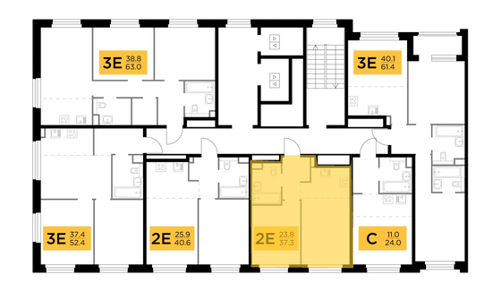 Продажа 2-комнатной квартиры 37,3 м², 10/20 этаж