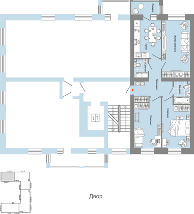 Продажа 3-комнатной квартиры 75 м², 5/6 этаж