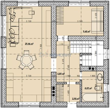 Продажа дома, 140 м², с участком 4 м²