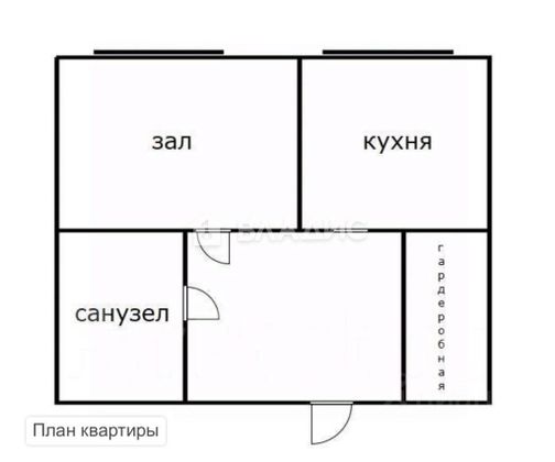 Продажа 1-комнатной квартиры 32,8 м², 1/5 этаж
