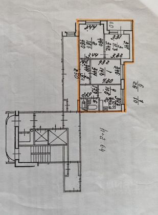 Продажа 3-комнатной квартиры 65,4 м², 8/12 этаж