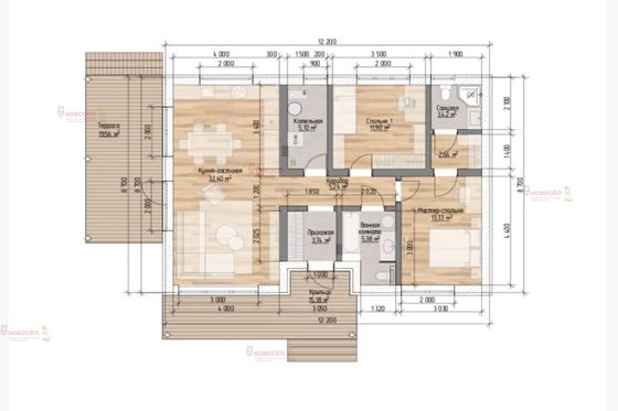 Продажа дома, 117 м², с участком 7 соток