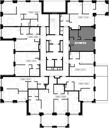 Продажа 1-комнатной квартиры 36,3 м², 4/15 этаж