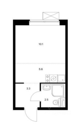 Продажа квартиры-студии 21,5 м², 18/22 этаж