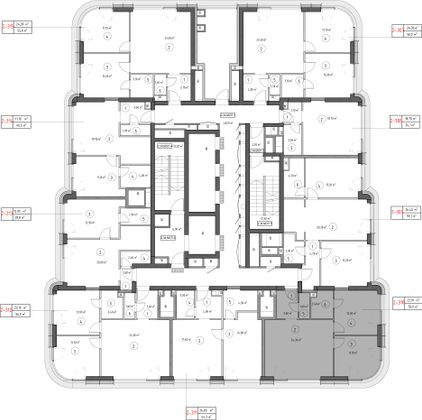 Продажа 2-комнатной квартиры 54,9 м², 34/53 этаж