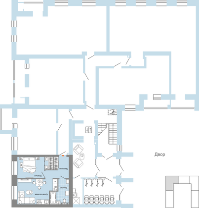 Продажа 2-комнатной квартиры 41 м², 1/8 этаж