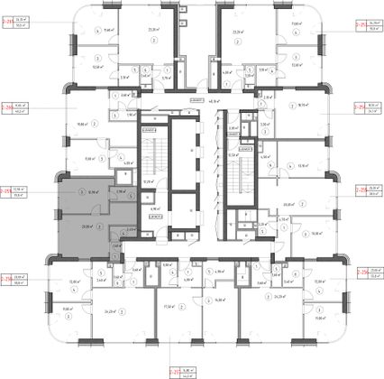 Продажа 1-комнатной квартиры 39,8 м², 28/53 этаж