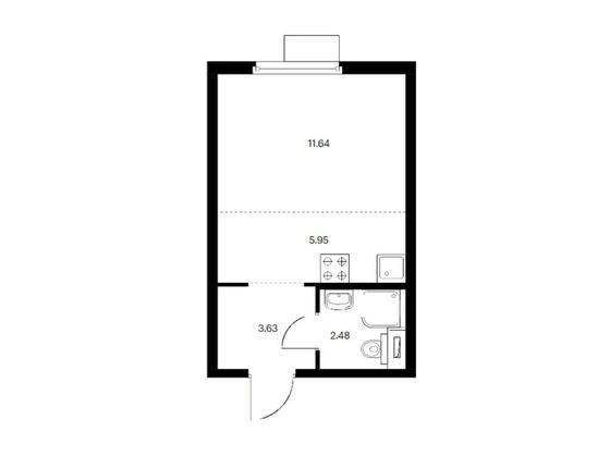 Продажа квартиры-студии 23,7 м², 10/33 этаж