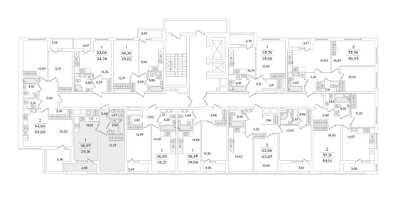 Продажа 1-комнатной квартиры 39 м², 10/17 этаж