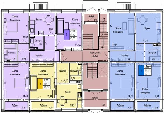 Продажа 3-комнатной квартиры 86,4 м², 1/4 этаж