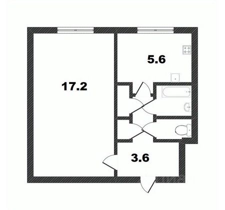 Продажа 1-комнатной квартиры 31,3 м², 4/9 этаж