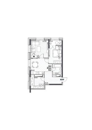 Продажа 2-комнатной квартиры 65,6 м², 17/24 этаж