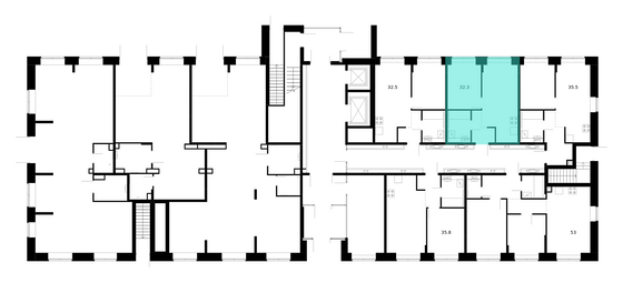 Продажа 1-комнатной квартиры 32,3 м², 1/10 этаж