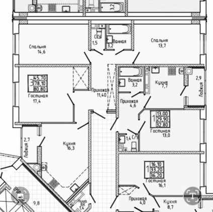 Продажа 3-комнатной квартиры 81 м², 10/19 этаж