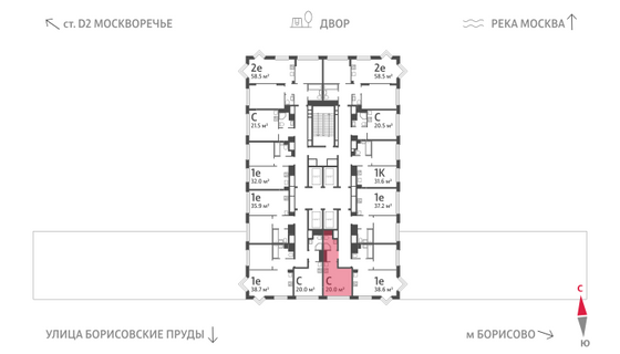 Продажа квартиры-студии 20 м², 22/30 этаж