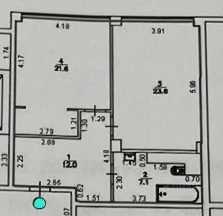 Аренда 2-комнатной квартиры 64,3 м², 6/10 этаж