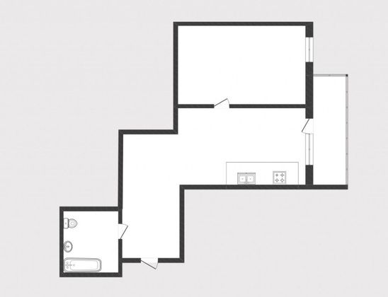 Продажа 1-комнатной квартиры 41,7 м², 2/16 этаж