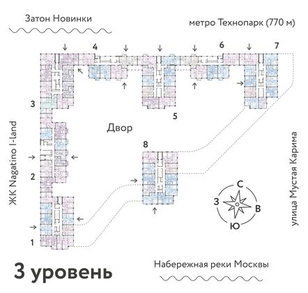 Продажа 3-комнатной квартиры 63,3 м², 3/20 этаж