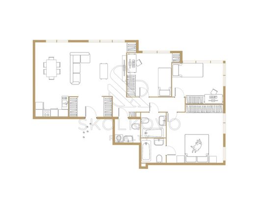 Продажа 4-комнатной квартиры 87 м², 44/48 этаж